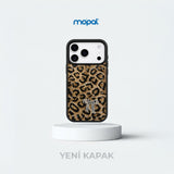 MOPAL Velvet-Lined Leopar Patterned Rhinestone Yeni Case for iPhone 15 Pro Max · 1