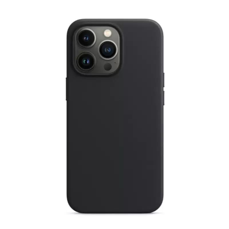 MOPAL MagSafe-Compatible Faux-Leather Look Let Silicone Case for iPhone 15 Pro Max · 1