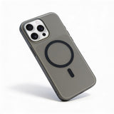 MOPAL MagSafe-Compatible Ultra-Slim Metal Buttons Mond Case for iPhone 15 Pro Max · 9