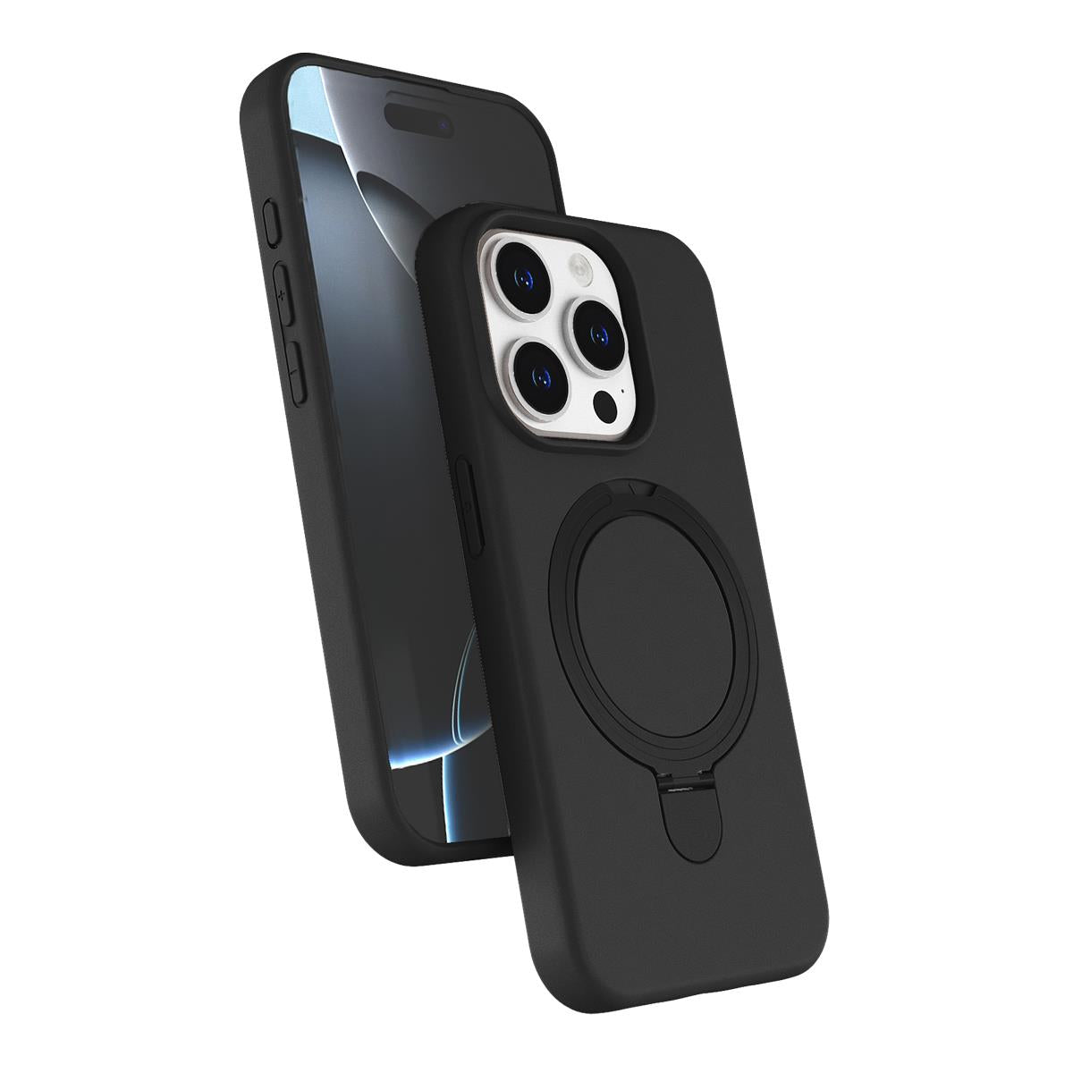 MOPAL MagSafe and Stand Plastic Revo Phone Case for iPhone 15 Pro Max · 2