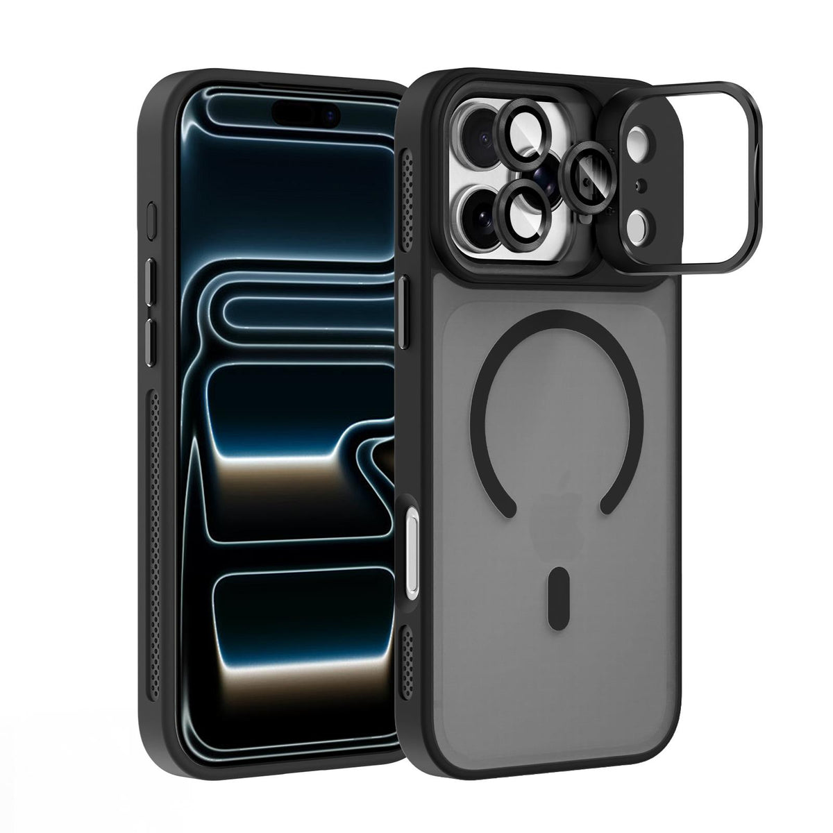 MOPAL MagSafe-Compatible Camera-Lens Protection Pass Silicone Case for iPhone 15 Pro Max · 3