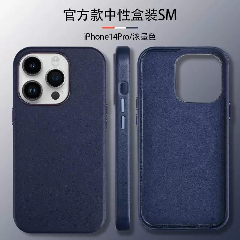 MOPAL MagSafe-Compatible Faux-Leather Look Let Silicone Case for iPhone 15 · 5
