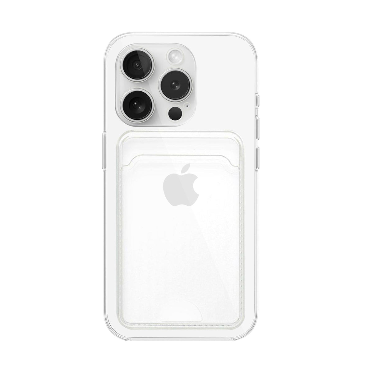 MOPAL iPhone 16 Pro Card Holder Clear Yuki Silicone Case · 2