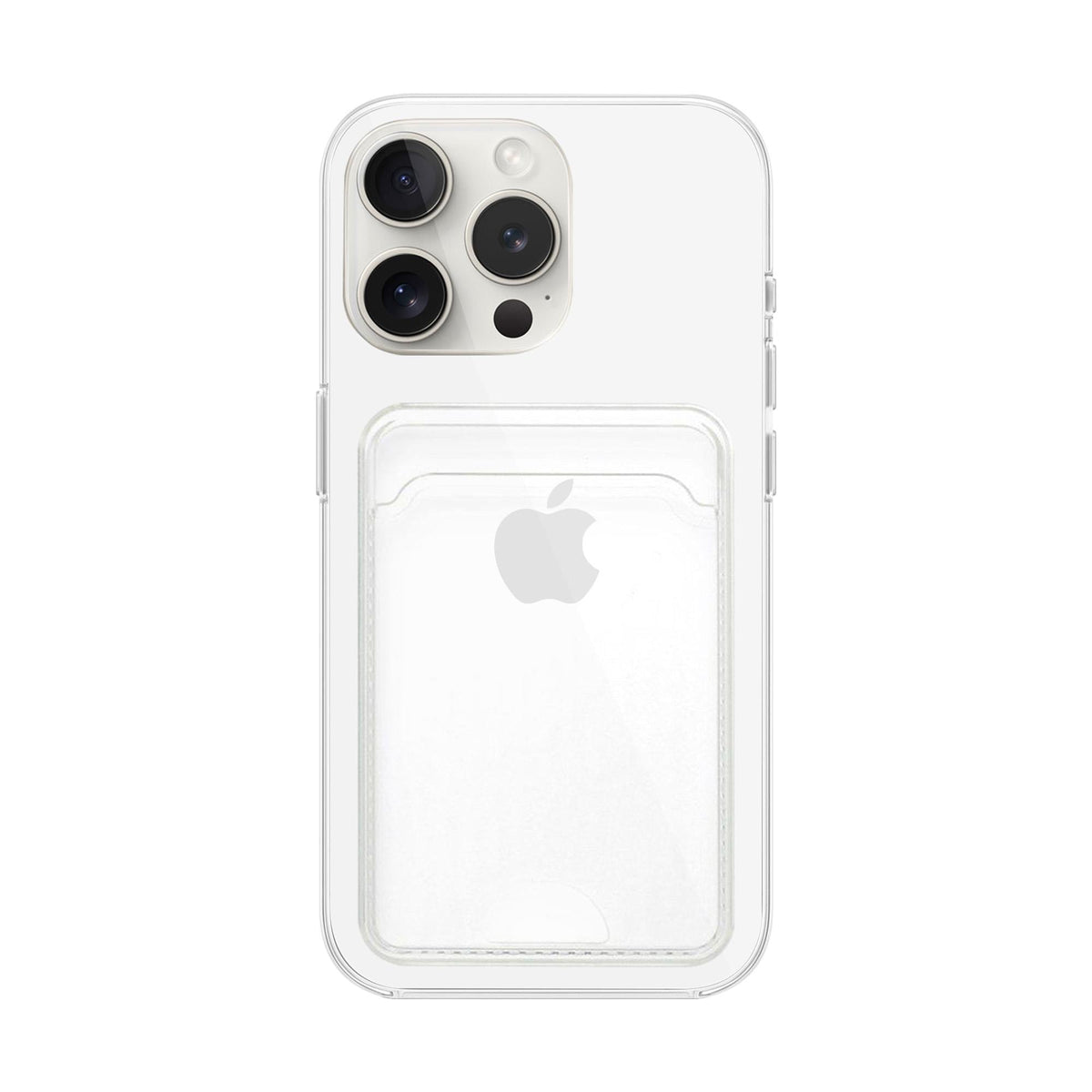 MOPAL iPhone 16 Pro Max Card Holder Clear Yuki Silicone Case · 2