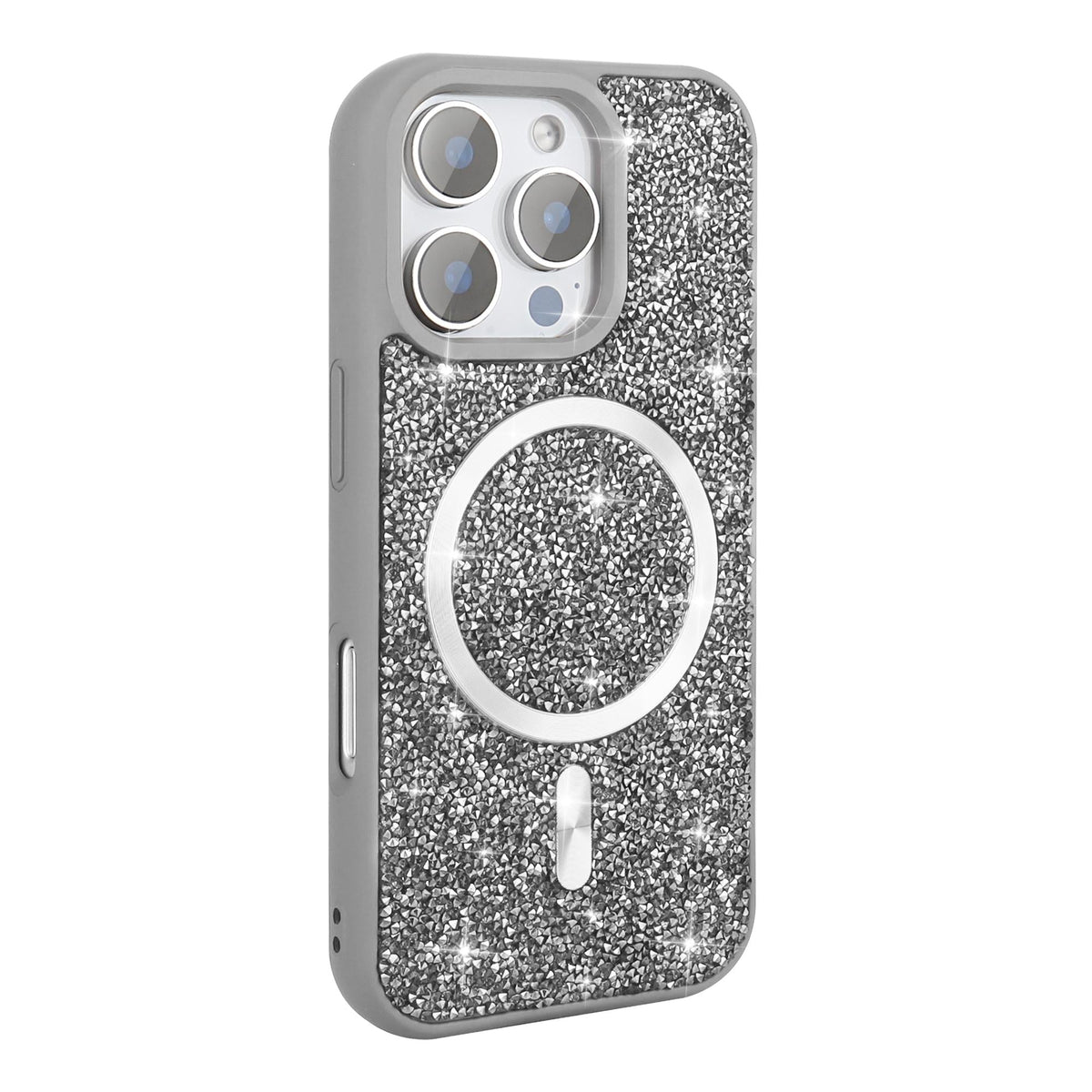 MOPAL iPhone 16 Pro Max MagSafe-Compatible Taş Kabartmalı Lime Silicone Case · 2