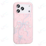 MOPAL Pearl Rhinestone Patterned Plastic Selen Silicone Phone Case for iPhone 16 Pro Max · 2