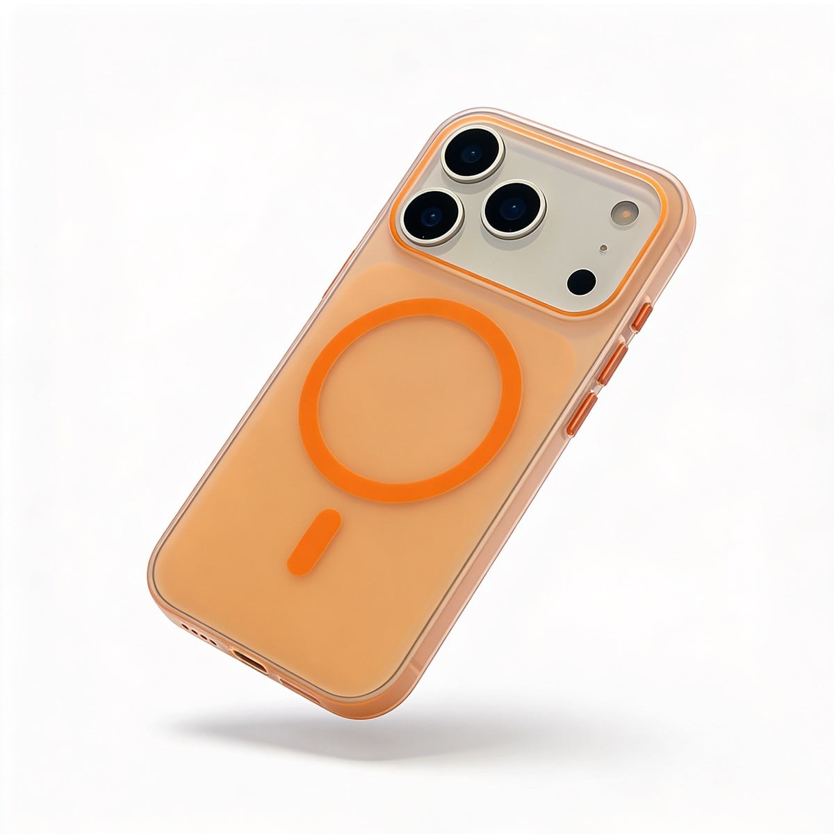 MOPAL MagSafe-Compatible Ultra-Slim Metal Buttons Mond Case for iPhone 16 Pro Max · 7