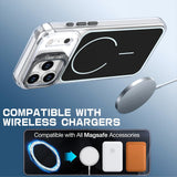 MOPAL MagSafe-Compatible Stand Plastic Edges Fin Silicone Case for iPhone 16 Pro Max · 3