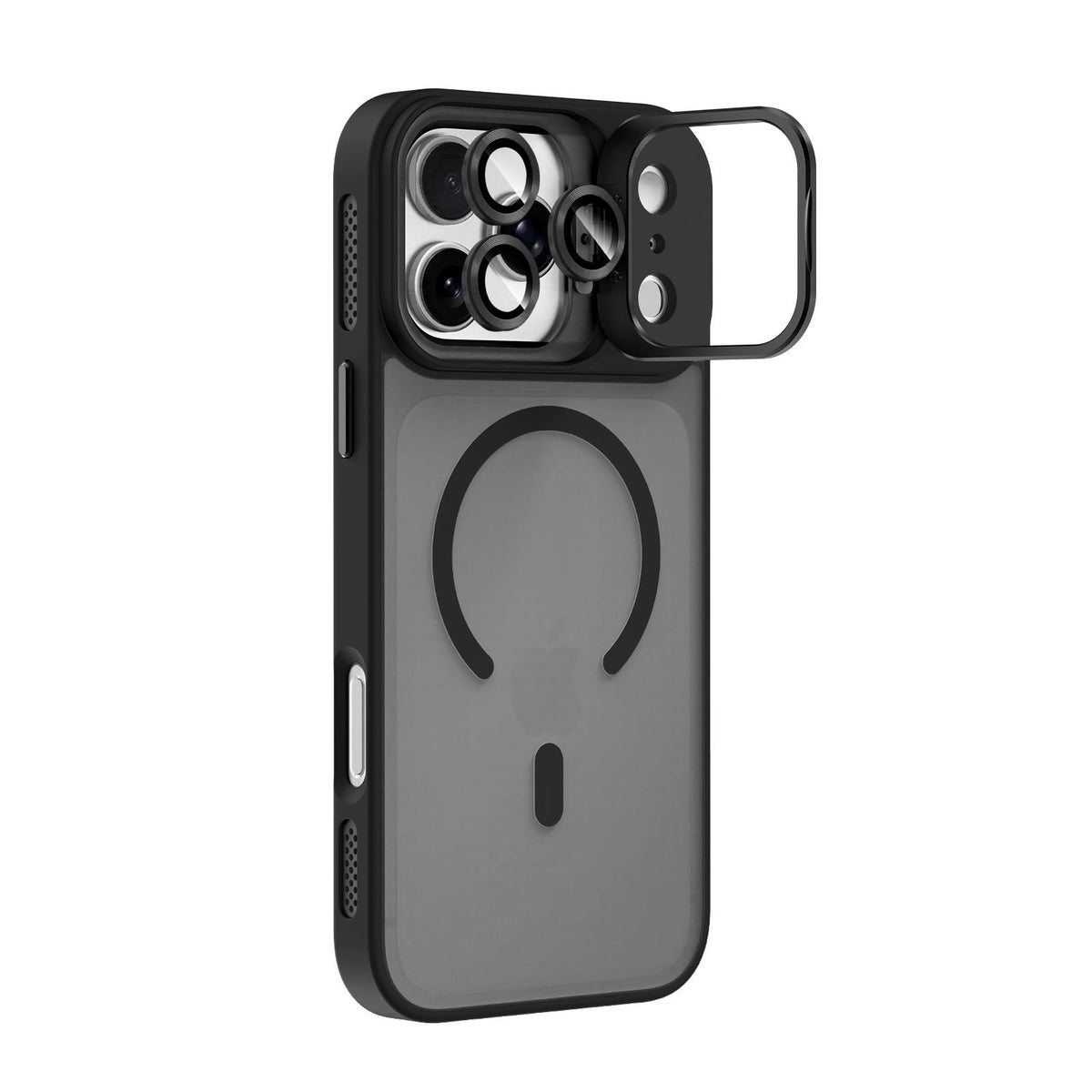 MOPAL MagSafe-Compatible Camera-Lens Protection Pass Silicone Case for iPhone 16 Pro Max · 2