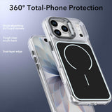 MOPAL MagSafe-Compatible Stand Plastic Edges Fin Silicone Case for iPhone 16 Pro Max · 5
