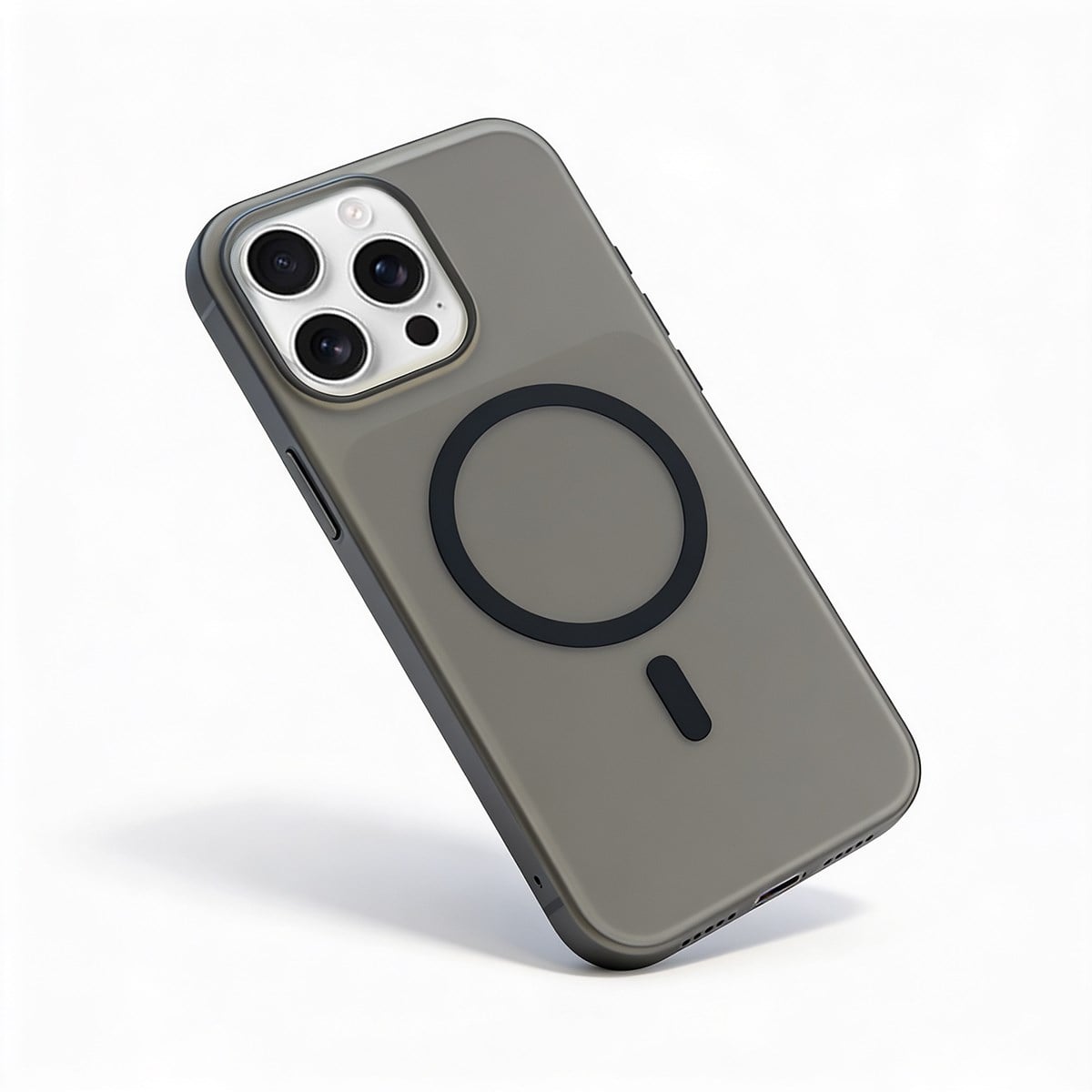 MOPAL MagSafe-Compatible Ultra-Slim Metal Buttons Mond Case for iPhone 16 Pro Max · 9