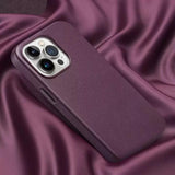 MOPAL MagSafe-Compatible Faux-Leather Look Let Silicone Case for iPhone 16 Pro Max · 6