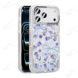 MOPAL Rhinestone Patterned Ece Silicone Case for iPhone 16 Pro Max · 2
