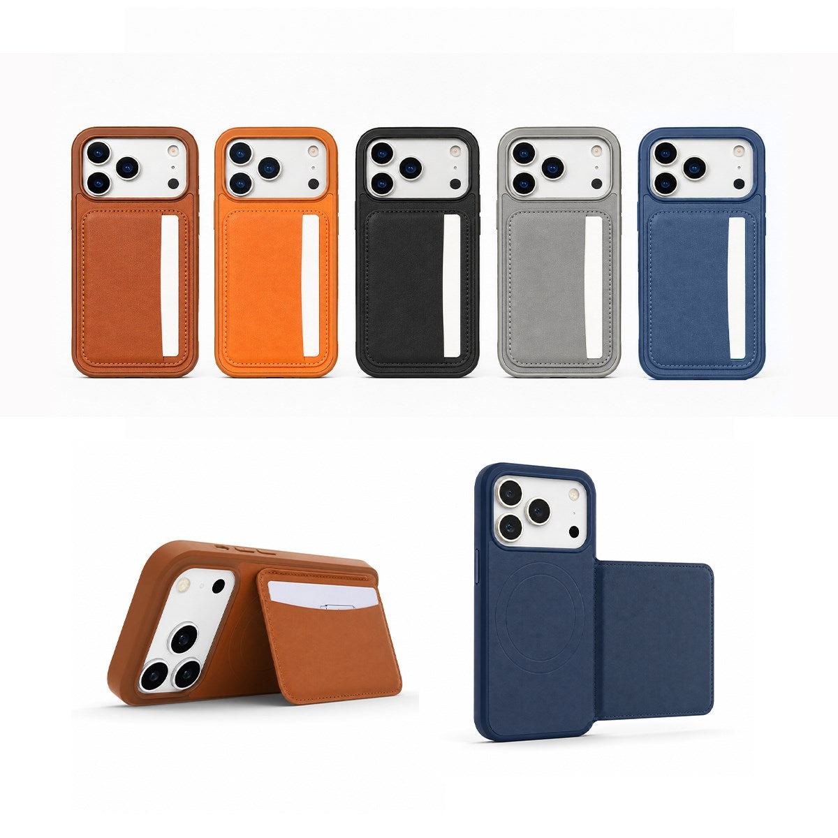 MOPAL Integrated Card Holder Stand Cardx Phone Case for iPhone 16 Pro · 1