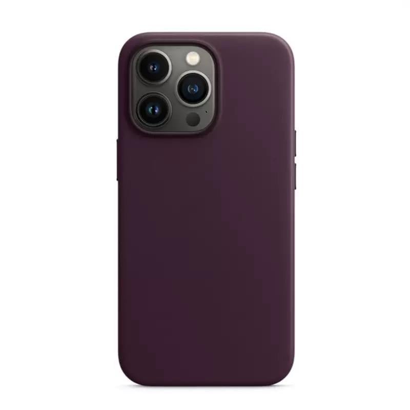 MOPAL MagSafe-Compatible Faux-Leather Look Let Silicone Case for iPhone 16 · 2