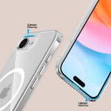 MOPAL iPhone 16E MagSafe-Compatible Clear IQ Silicone Case · 3