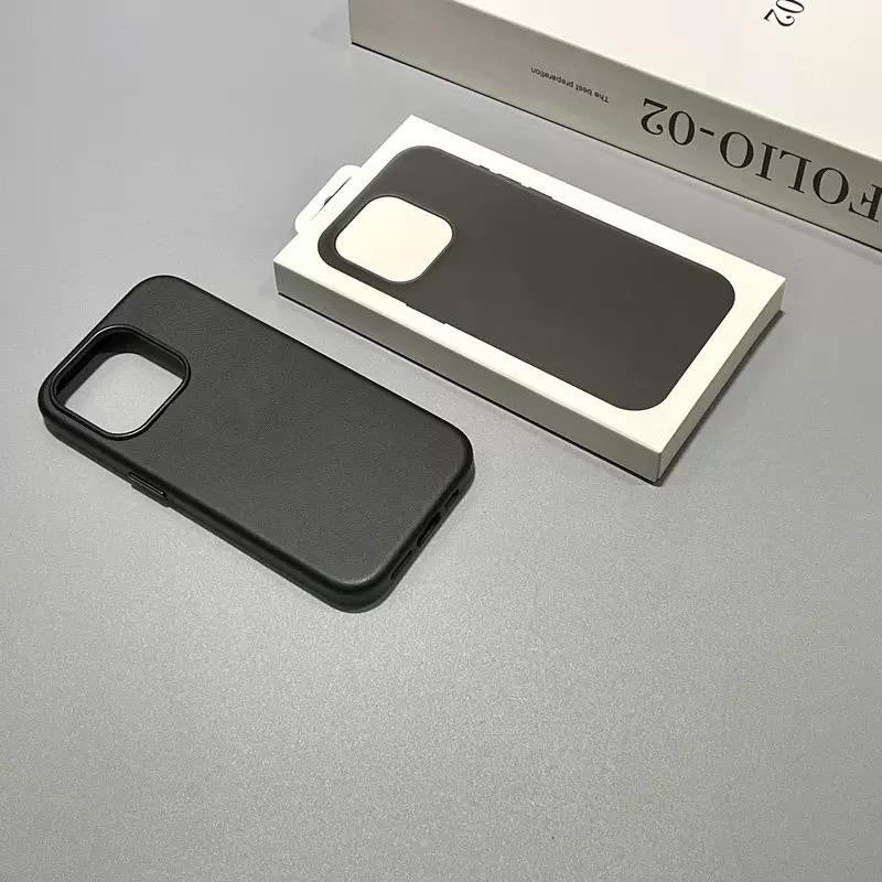MOPAL MagSafe-Compatible Faux-Leather Look Let Silicone Case for iPhone 16e · 5