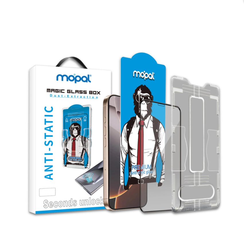 MOPAL Anti Static with Applicator Tempered Glass Screen Protector Magic Glass for iPhone 17 Air · 1