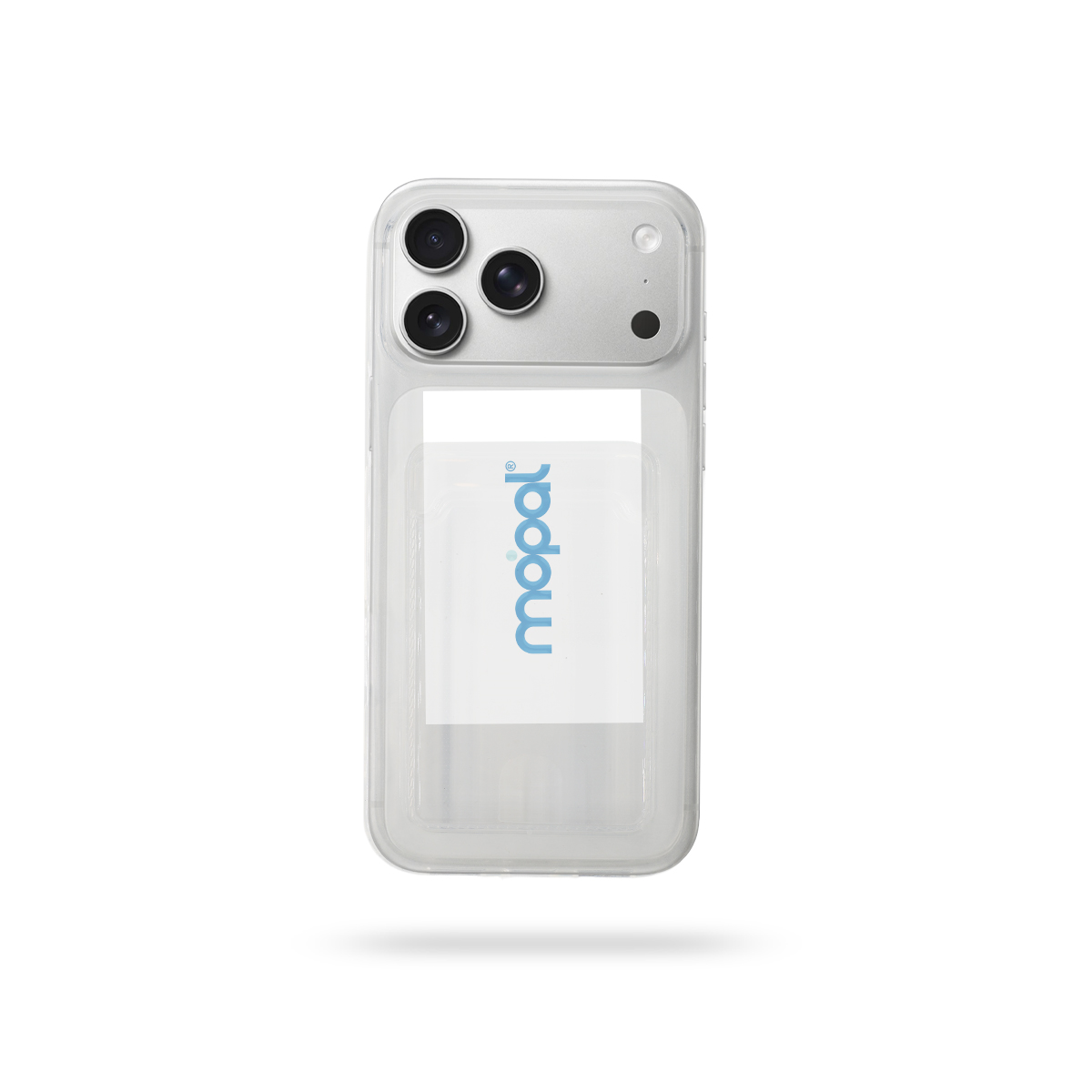 MOPAL iPhone 17 Air Card Holder Clear Yuki Silicone Case · 1