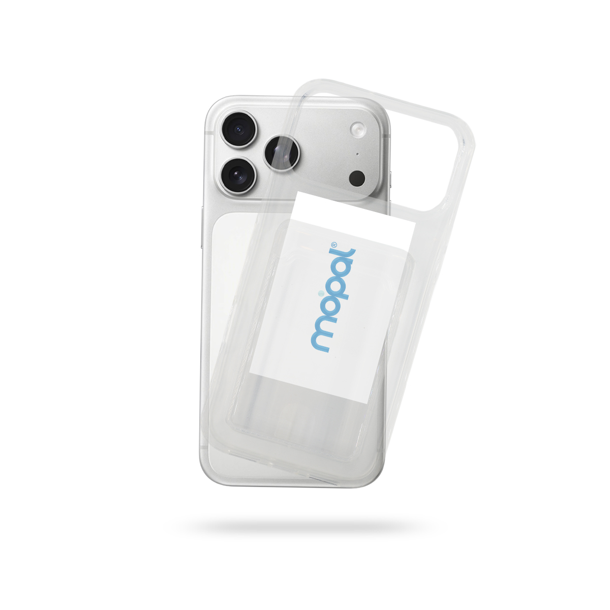 MOPAL iPhone 17 Air Card Holder Clear Yuki Silicone Case · 4