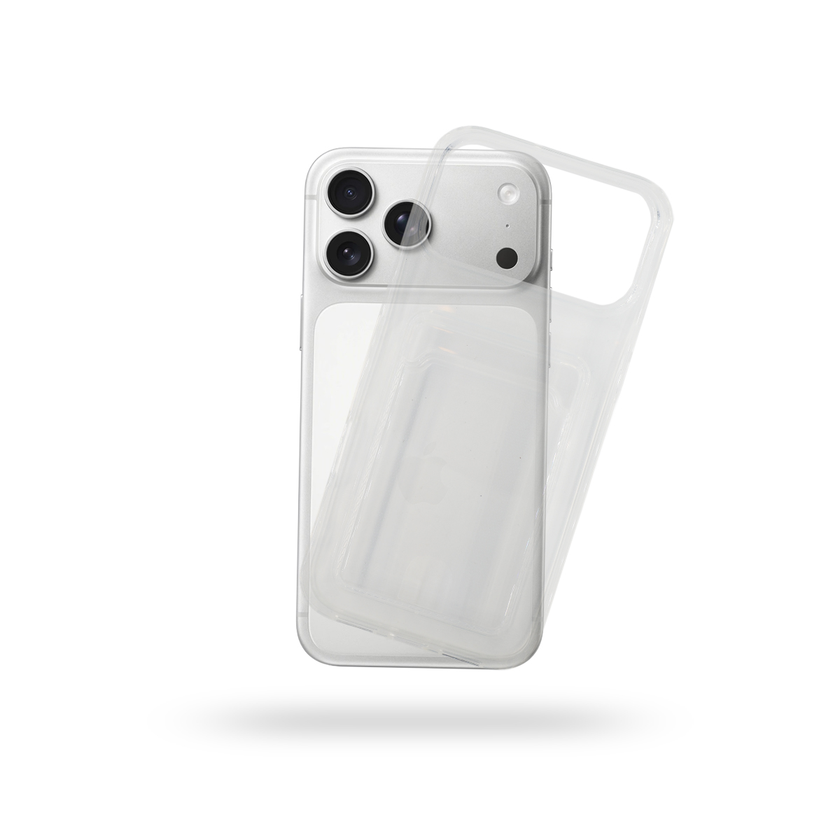 MOPAL iPhone 17 Air Card Holder Clear Yuki Silicone Case · 3