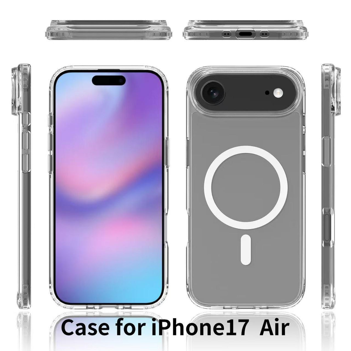 MOPAL iPhone 17 Air MagSafe-Compatible Clear IQ Silicone Case · 3