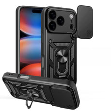 MOPAL iPhone 17 Pro Max Stand Sliding Shock-Resistant Slide Silicone Case · 1