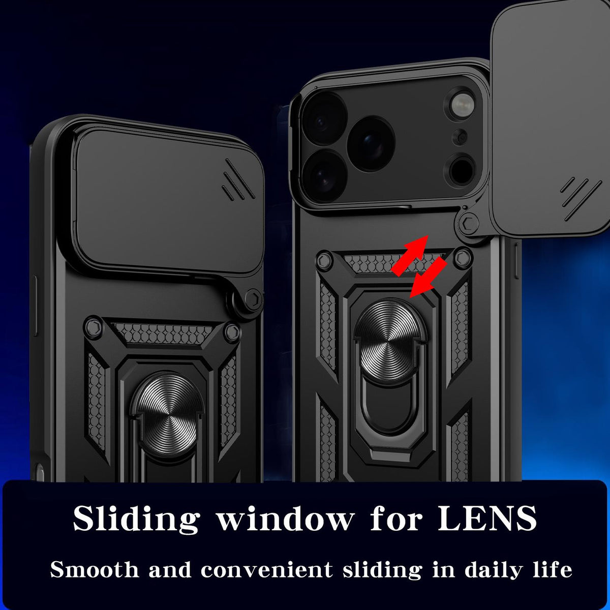 MOPAL iPhone 17 Pro Max Stand Sliding Shock-Resistant Slide Silicone Case · 7