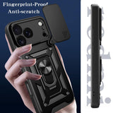 MOPAL iPhone 17 Pro Max Stand Sliding Shock-Resistant Slide Silicone Case · 3