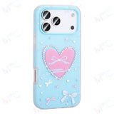 MOPAL Pearl Rhinestone Patterned Plastic Selen Silicone Phone Case for iPhone 17 Pro Max · 6