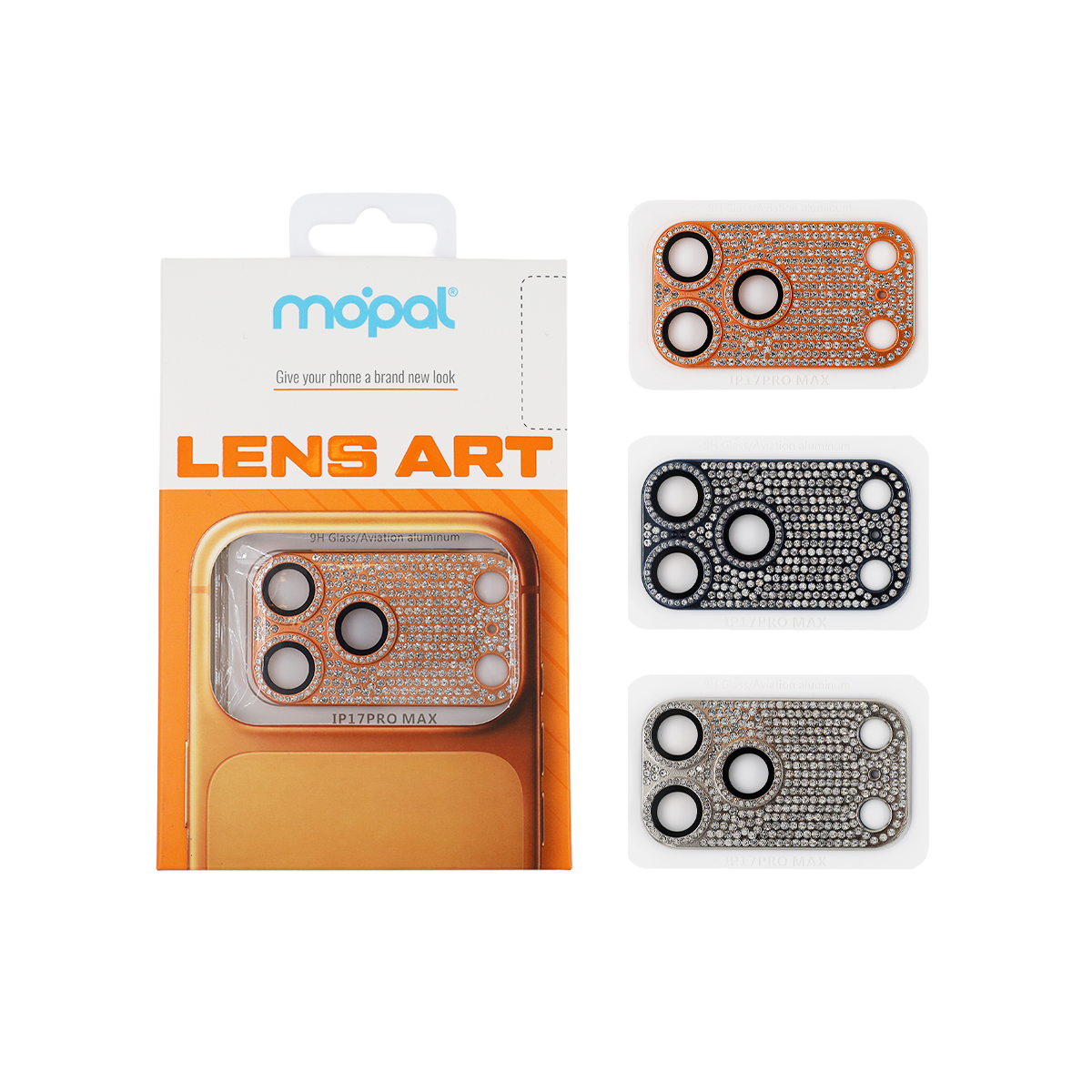 MOPAL Lens Art Diamond Camera Lens Protector for iPhone 17 Pro Max · 4