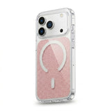 MOPAL MagSafe-Compatible Clear Glitter Detail Boxed Metal Buttons Sim Phone Case for iPhone 17 Pro Max · 3