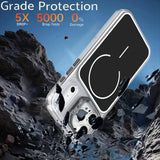 MOPAL MagSafe-Compatible Stand Plastic Edges Fin Silicone Case for iPhone 17 Pro Max · 9