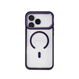 MOPAL MagSafe-Compatible Stand Camera-Lens Protection Clear Pass-1 Silicone Case for iPhone 17 Pro Max · 2