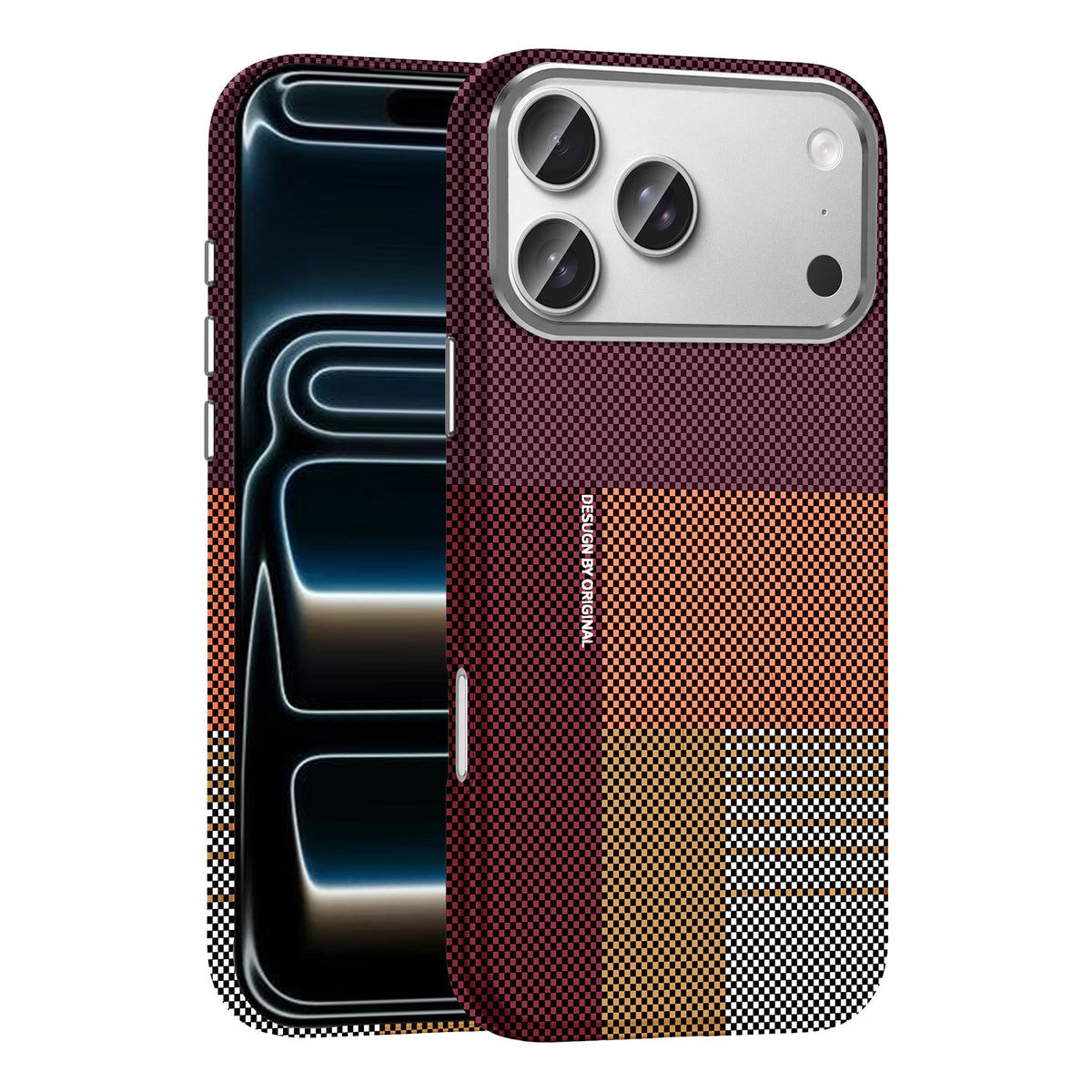 MOPAL MagSafe-Compatible Patterned Karbon Regi Case for iPhone 17 Pro Max · 3
