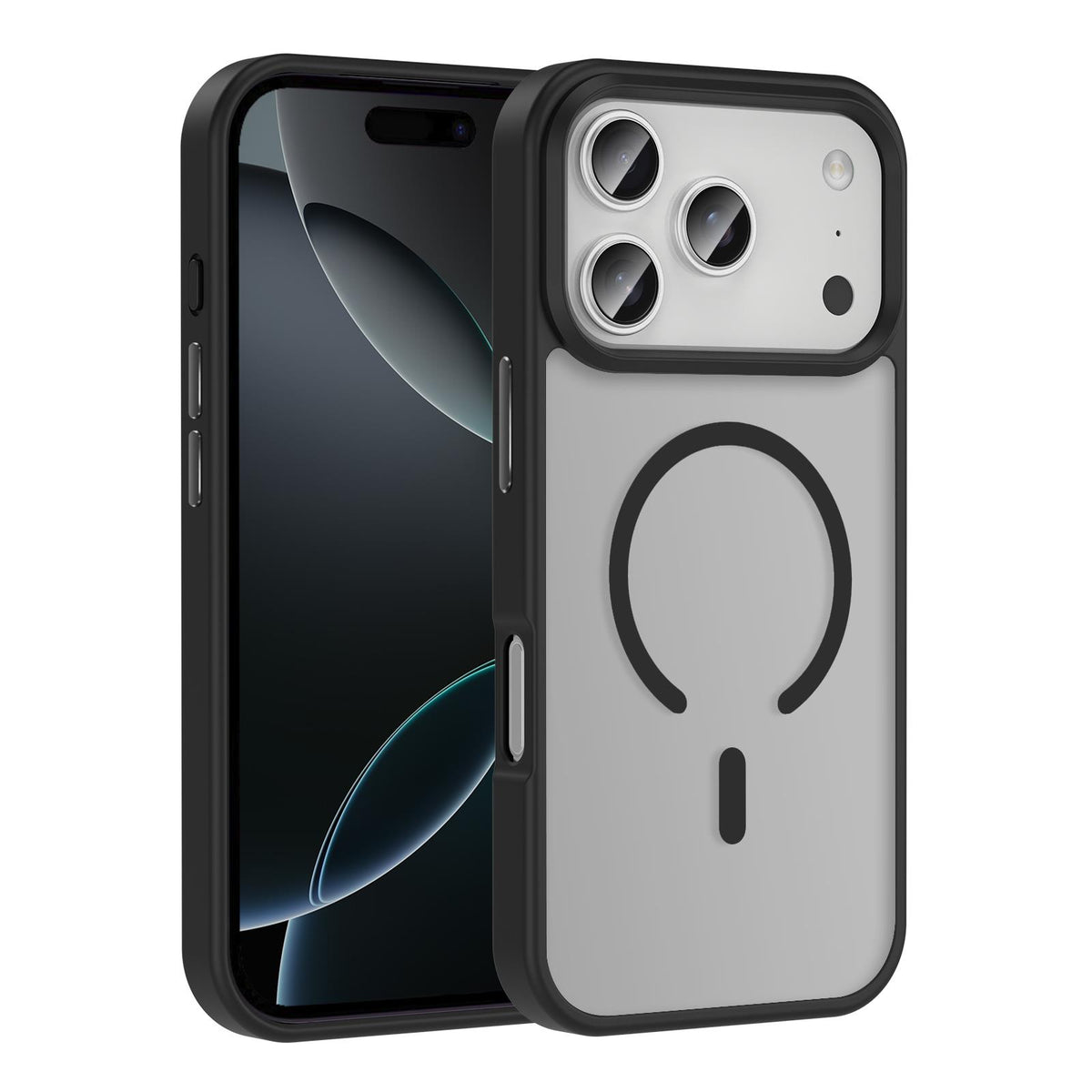 MOPAL MagSafe-Compatible Plastic Edges Rot Silicone Case for iPhone 17 Pro Max · 3
