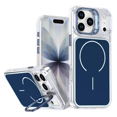 MOPAL MagSafe-Compatible Stand Plastic Edges Fin Silicone Case for iPhone 17 Pro Max · 1