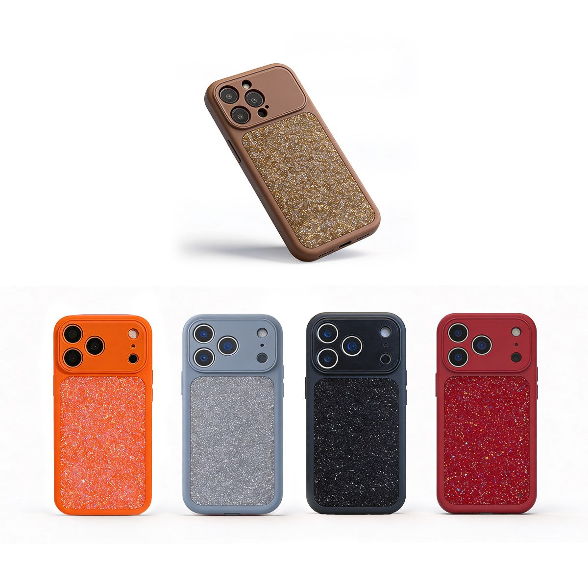 MOPAL Metal Buttons Velvet-Lined Boxed Taşlı Lara Silicone Phone Case for iPhone 17 Pro Max · 1