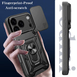 MOPAL iPhone 17 Pro Stand Sliding Shock-Resistant Slide Silicone Case · 3