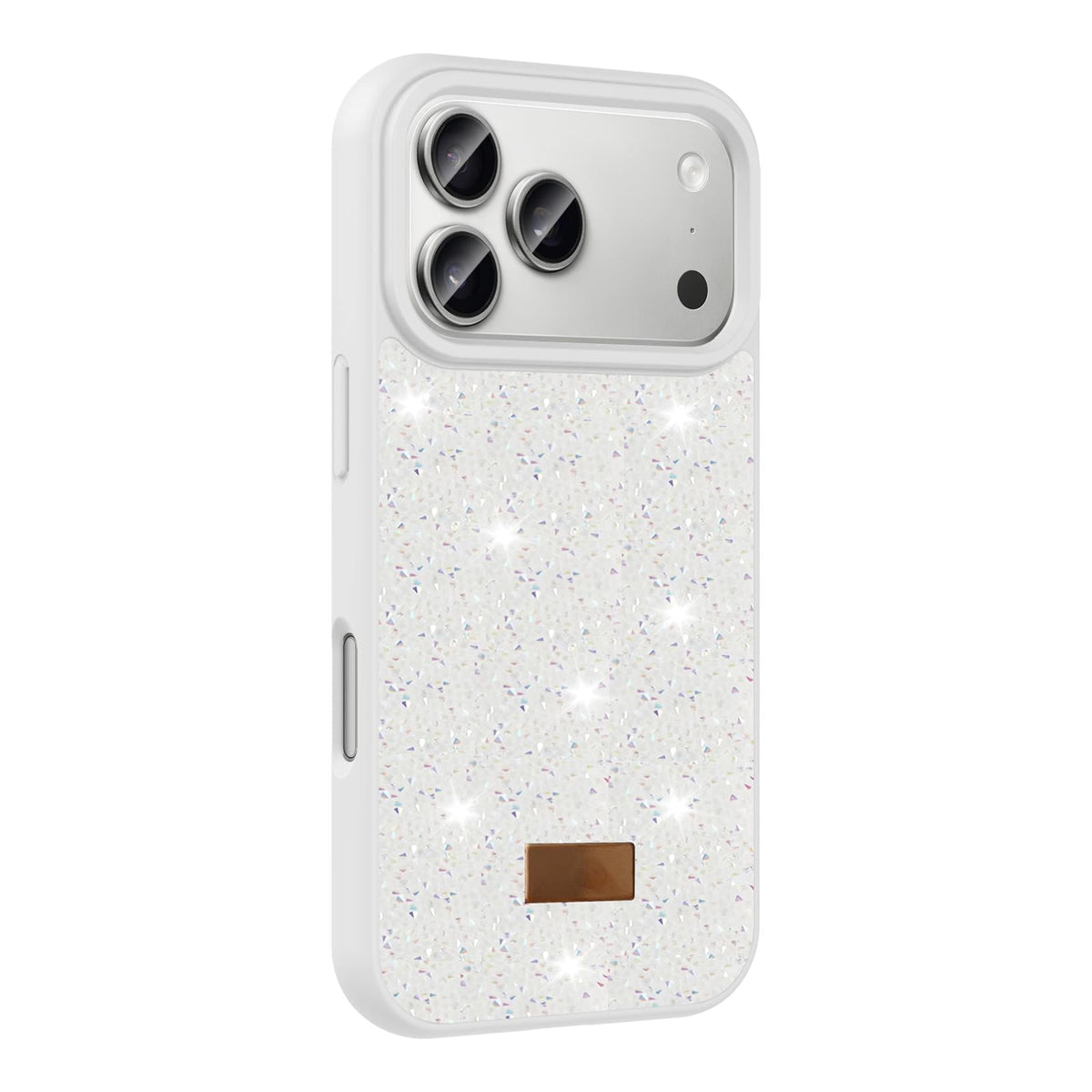 MOPAL Shock-Resistant Rhinestone Detail Melt Silicone Case for iPhone 17 Pro · 1