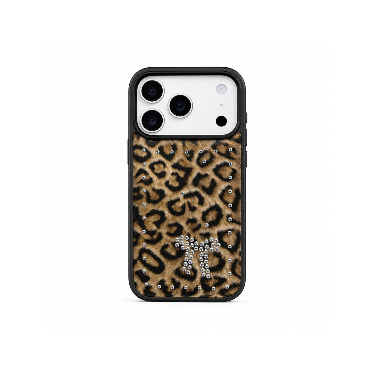MOPAL Velvet-Lined Leopar Patterned Rhinestone Yeni Case for iPhone 17 Pro · 3