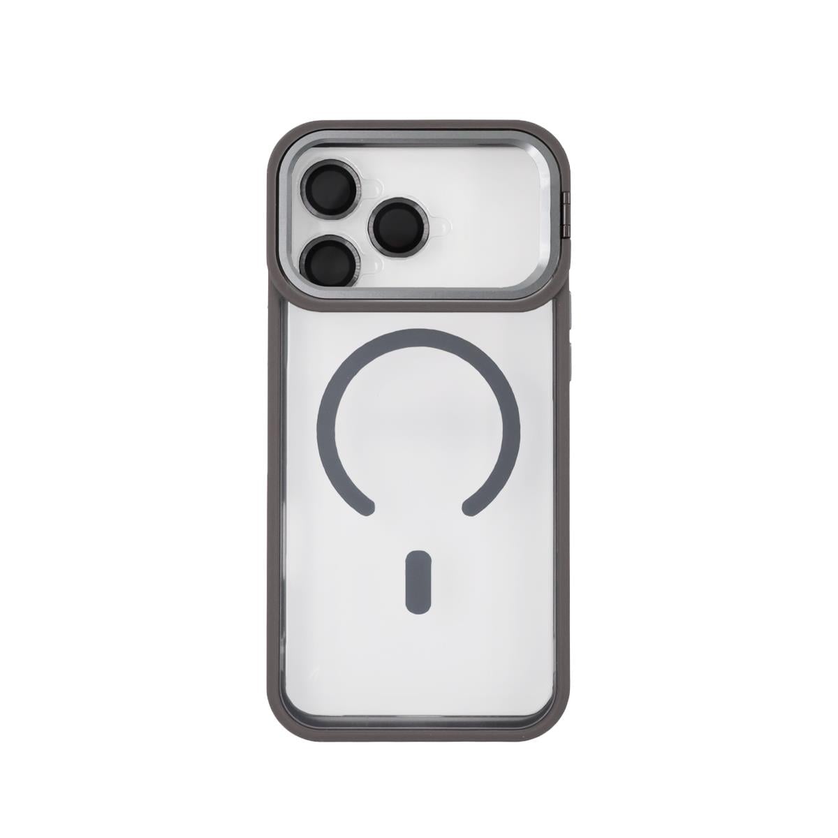 MOPAL MagSafe-Compatible Stand Camera-Lens Protection Clear Pass-1 Silicone Case for iPhone 17 Pro · 7
