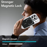 MOPAL MagSafe-Compatible Stand Plastic Edges Fin Silicone Case for iPhone 17 Pro · 7