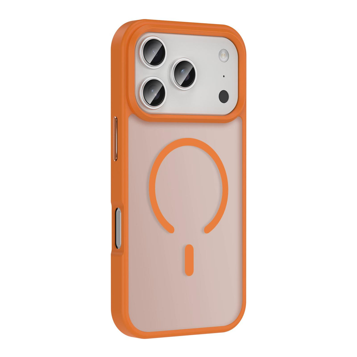 MOPAL MagSafe-Compatible Plastic Edges Rot Silicone Case for iPhone 17 Pro · 2