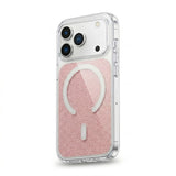 MOPAL MagSafe-Compatible Clear Glitter Detail Boxed Metal Buttons Sim Phone Case for iPhone 17 Pro · 3