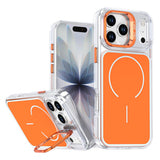 MOPAL MagSafe-Compatible Stand Plastic Edges Fin Silicone Case for iPhone 17 Pro · 1