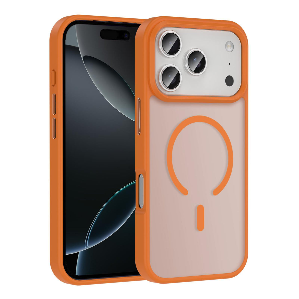 MOPAL MagSafe-Compatible Plastic Edges Rot Silicone Case for iPhone 17 Pro · 3