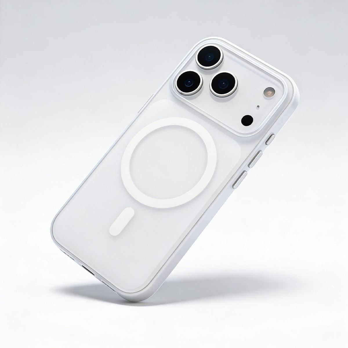 MOPAL MagSafe-Compatible Ultra-Slim Metal Buttons Mond Case for iPhone 17 Pro · 3