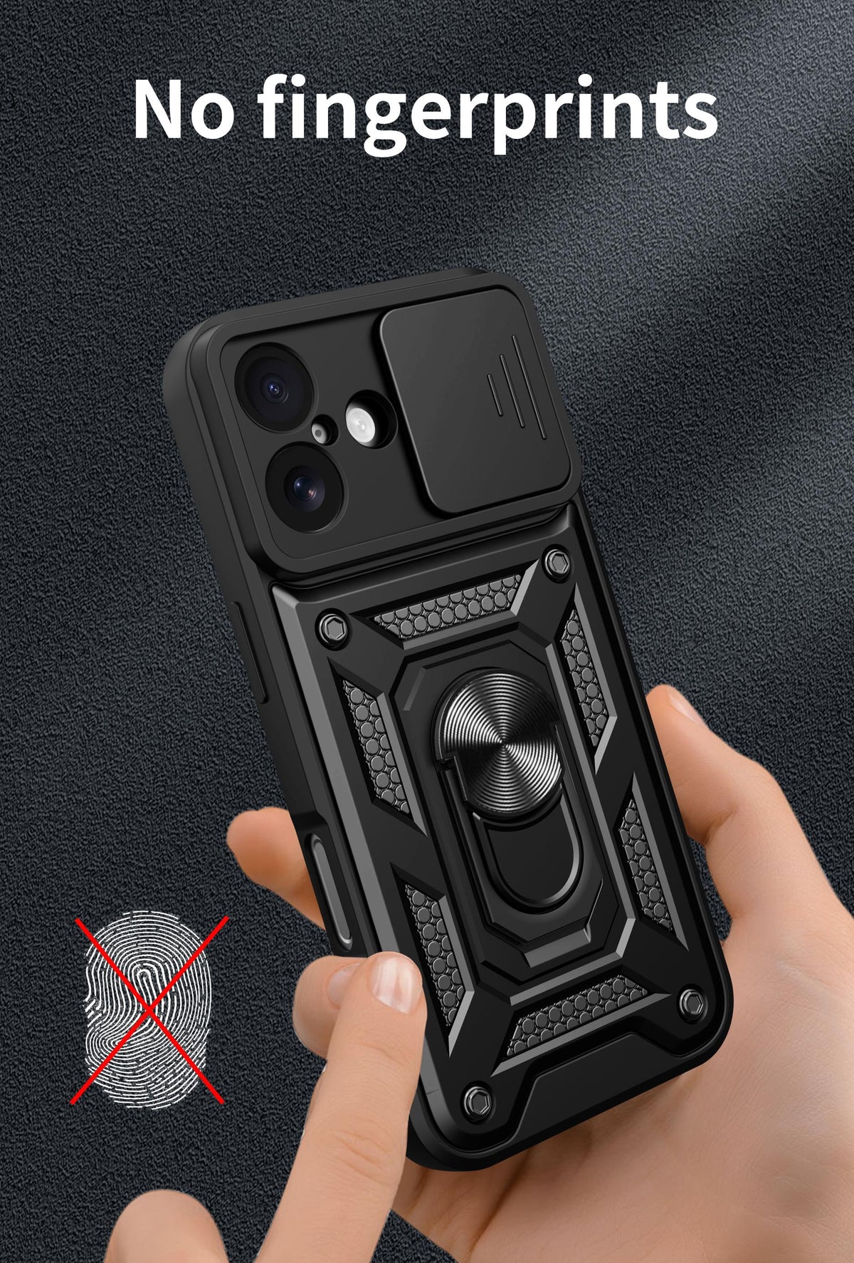 MOPAL iPhone 17 Stand Sliding Shock-Resistant Slide Silicone Case · 7