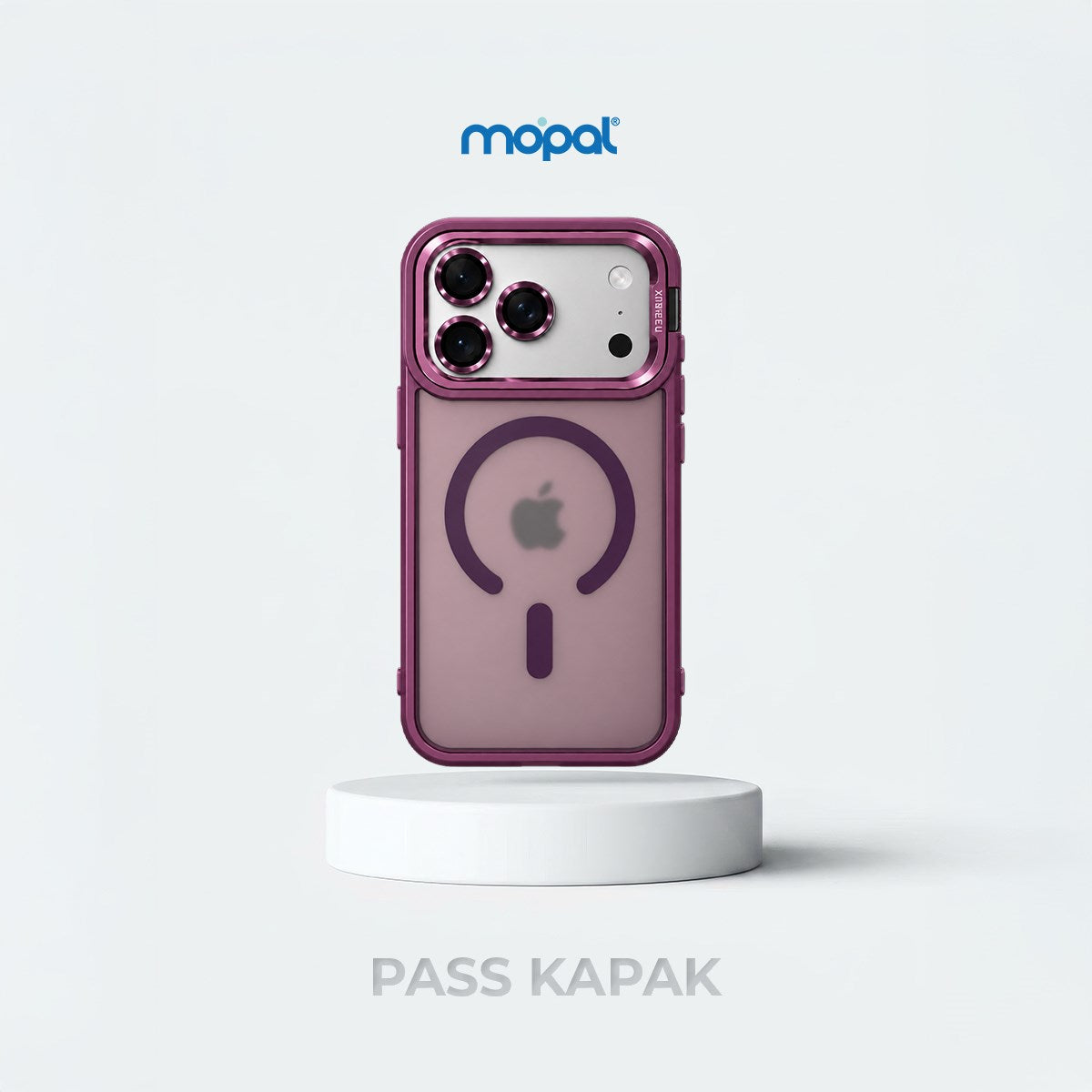 MOPAL MagSafe-Compatible Camera-Lens Protection Pass Silicone Case for iPhone 18 Pro Max · 1